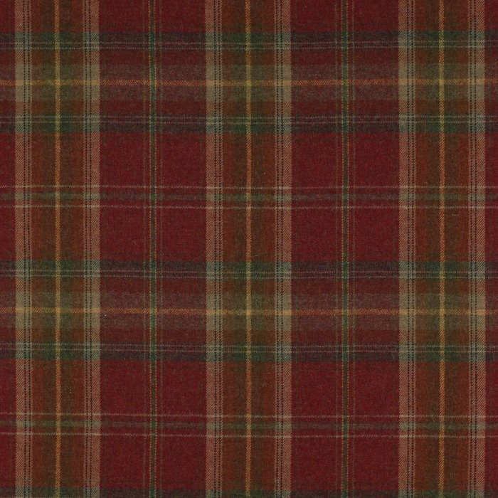 Galloway Plaid von Colefax and Fowler in Red/Sand