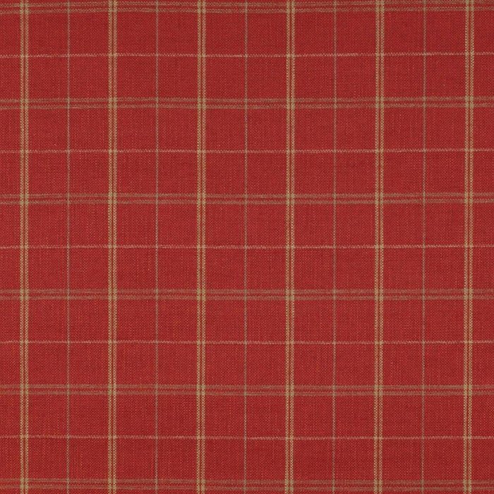 Hemsby Check Red – Stoff von Colefax and Fowler