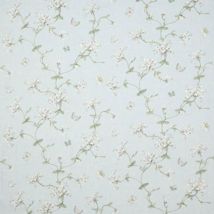 Honeysuckle Garden Old Blue – Stoff von Colefax and Fowler