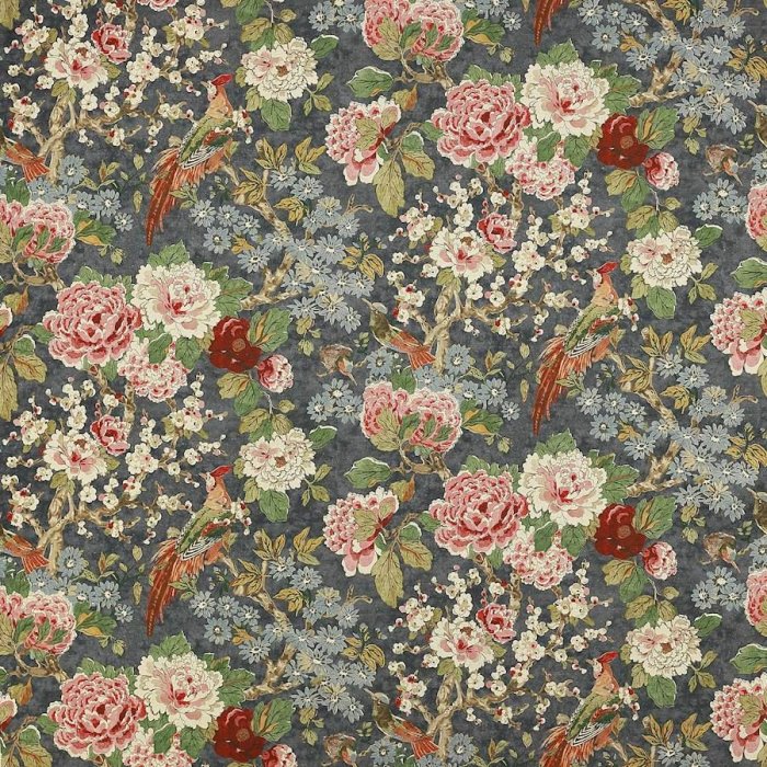 Jardine Navy – Stoff von Colefax and Fowler
