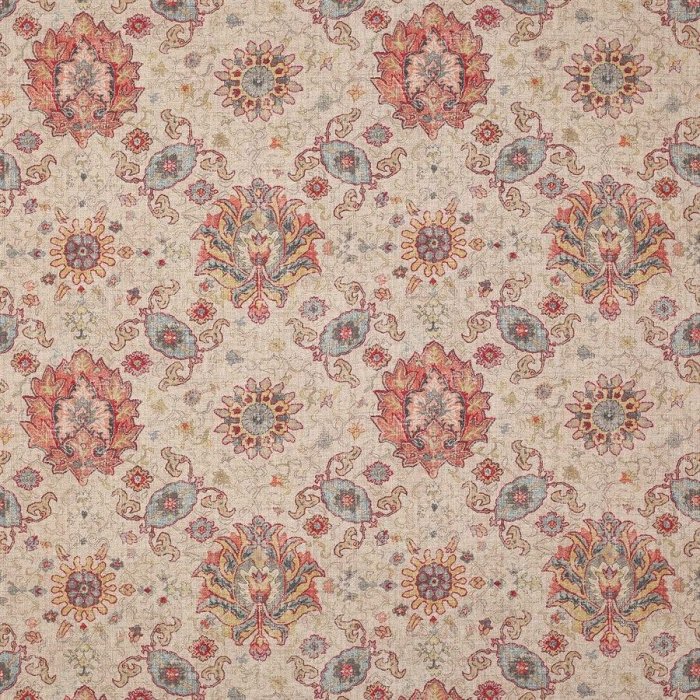 Jocasta Red/Sand – Stoff von Colefax and Fowler