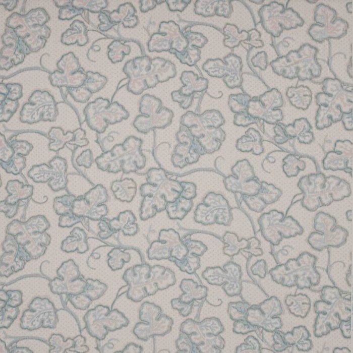 Leaf Damask von Colefax and Fowler in Aqua