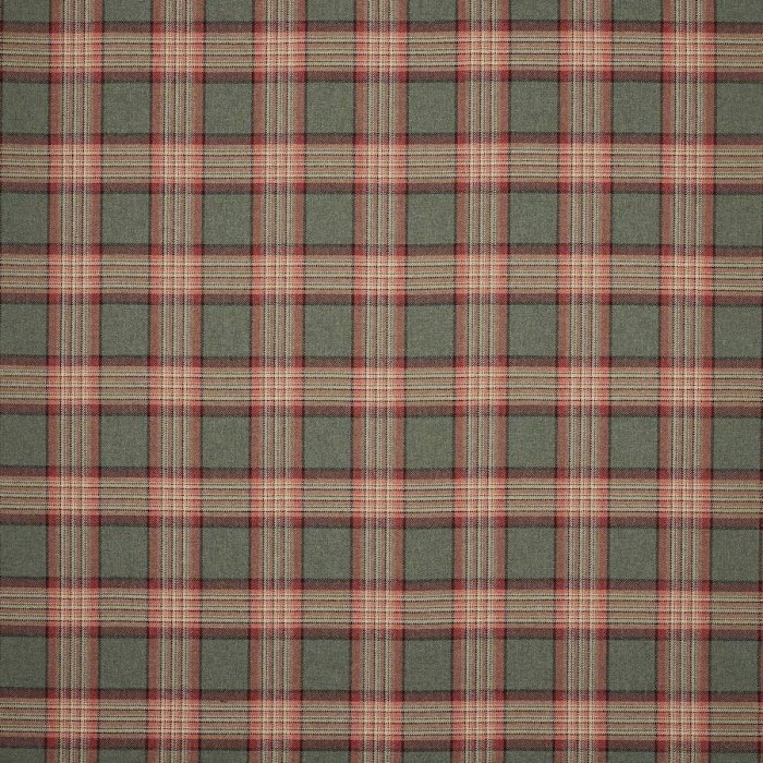 Lowick Plaid von Colefax and Fowler in Red/Sage