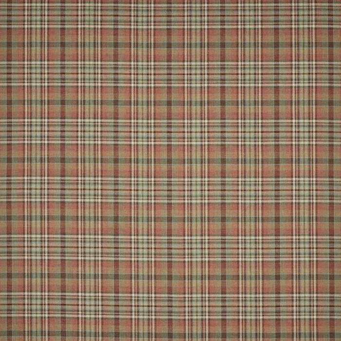Norland Plaid von Colefax and Fowler in Tomato/Green