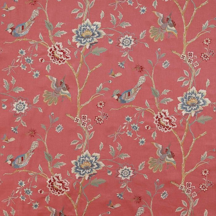 Olivia Red – Stoff von Colefax and Fowler