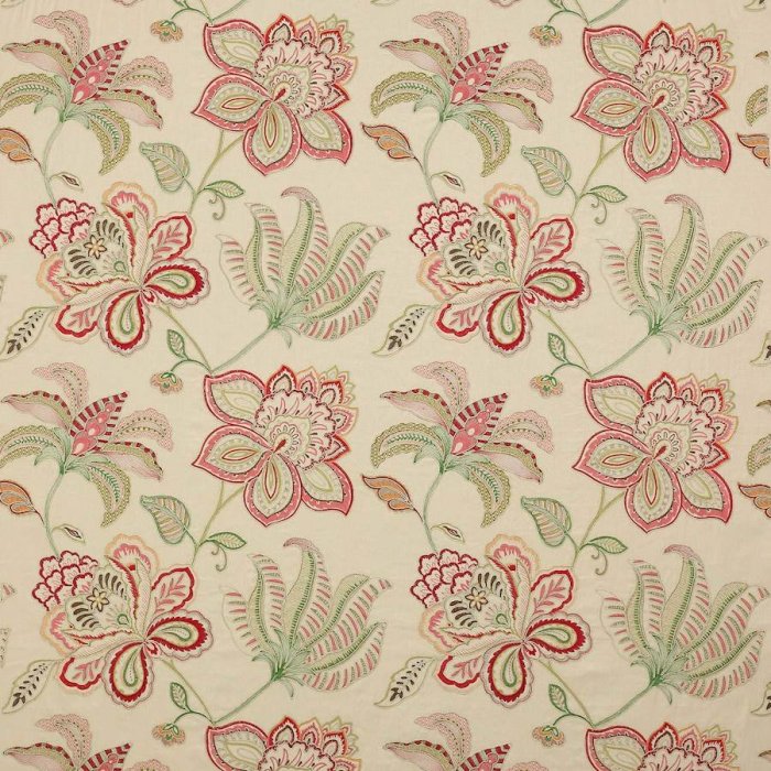 Oriana Pink/Green – Stoff von Colefax and Fowler