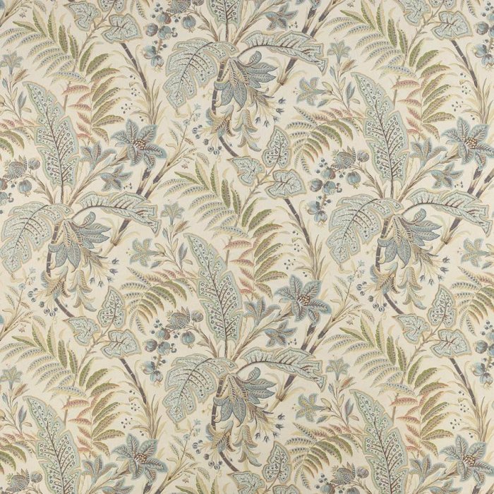 Paisley Leaf Old Blue – Stoff von Colefax and Fowler