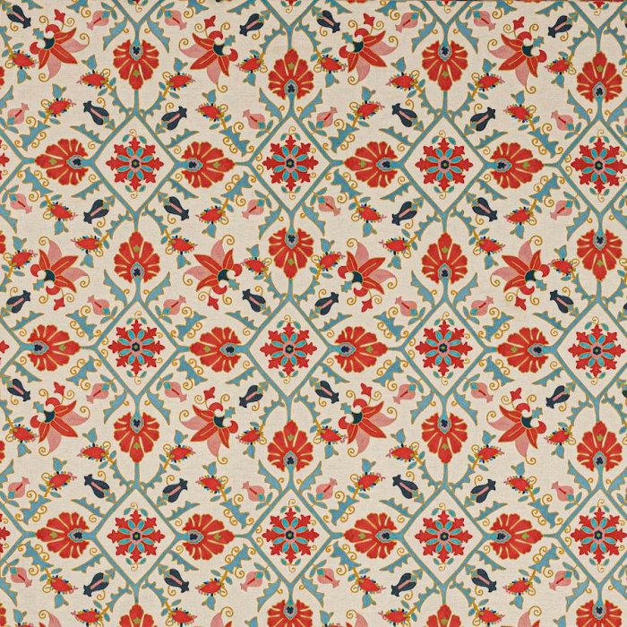 Pashley von Colefax and Fowler in Tomato/Aqua