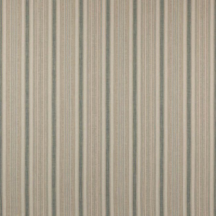 Porth Stripe von Colefax and Fowler in Aqua/Beige