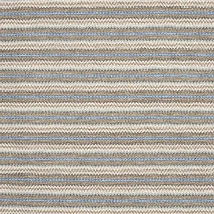 Radcot Stripe Blue/Stone – Stoff von Colefax and Fowler