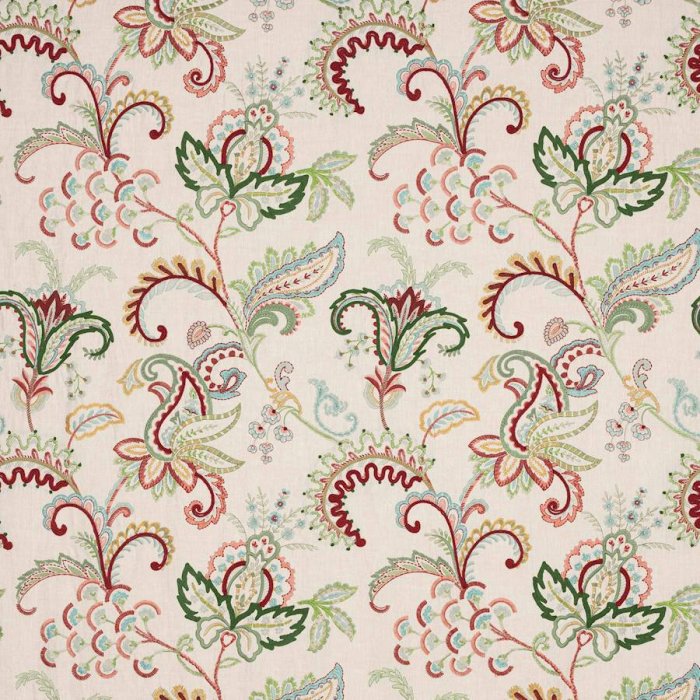 Roseto von Colefax and Fowler in Red/Green