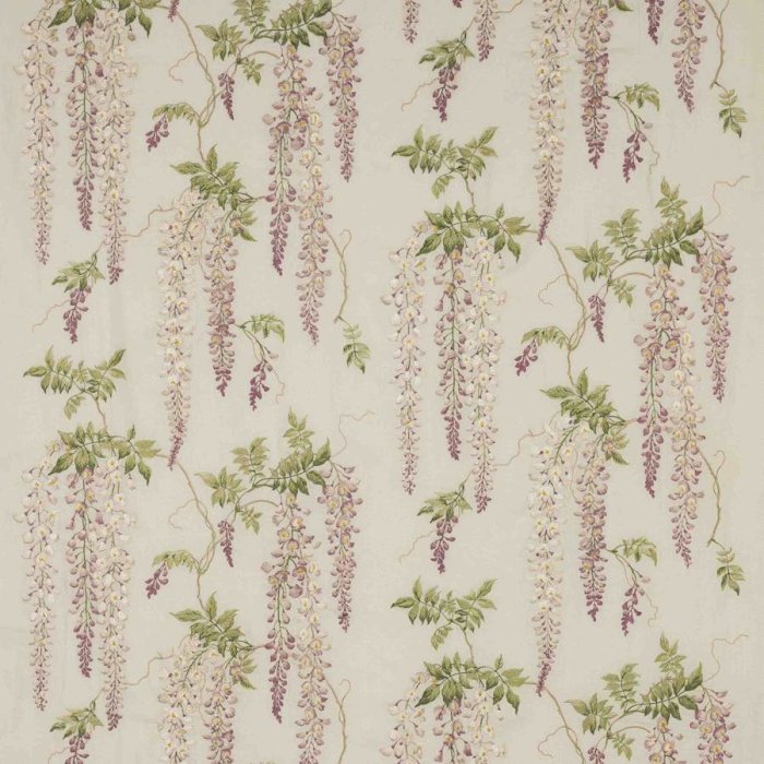 Seraphina Linen von Colefax and Fowler in Lilac/Leaf