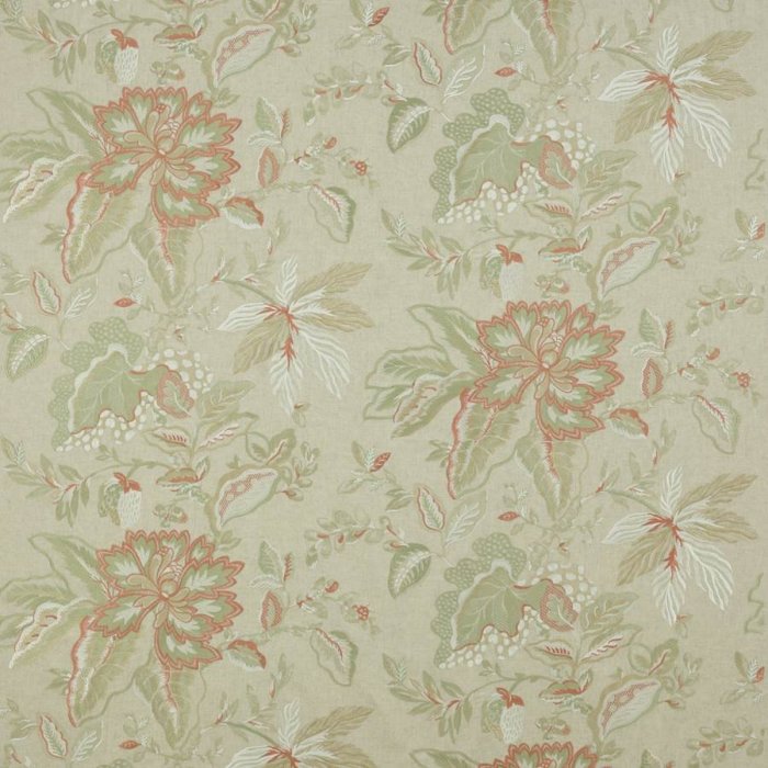 Sumela Coral/Leaf – Stoff von Colefax and Fowler