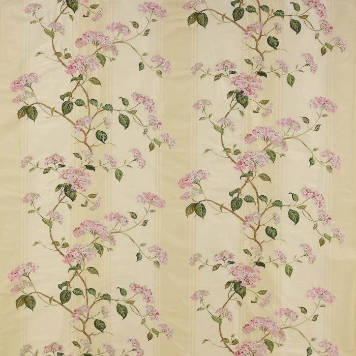 Summerby Silk Pink/Green – Stoff von Colefax and Fowler
