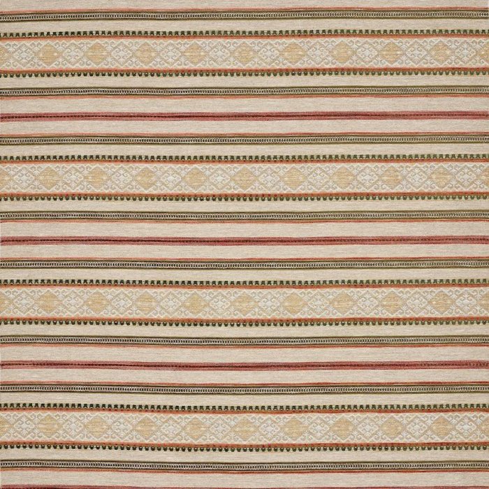 Sylvestra Red/Green – Stoff von Colefax and Fowler