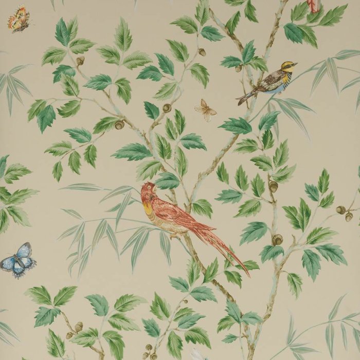 Ashdown Tapete von Colefax and Fowler in Cream