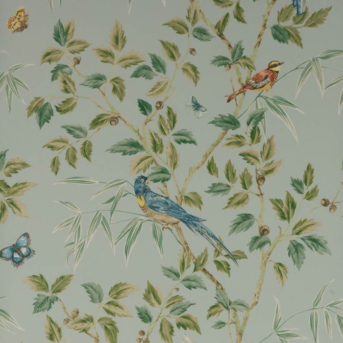 Ashdown Tapete von Colefax and Fowler in Old Blue