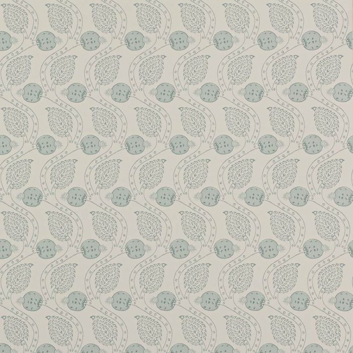 Ashmead Tapete von Colefax and Fowler in Aqua