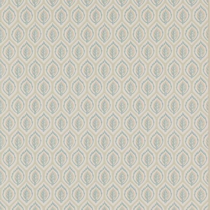 Carrick Tapete von Colefax and Fowler in Aqua