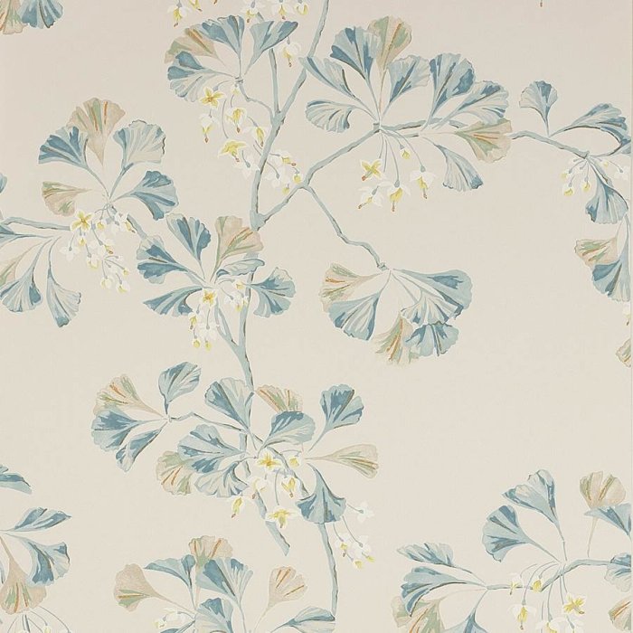 Greenacre Tapete von Colefax and Fowler in Old Blue