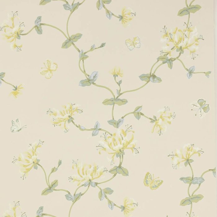 Honeysuckle Garden Tapete von Colefax and Fowler in Lime