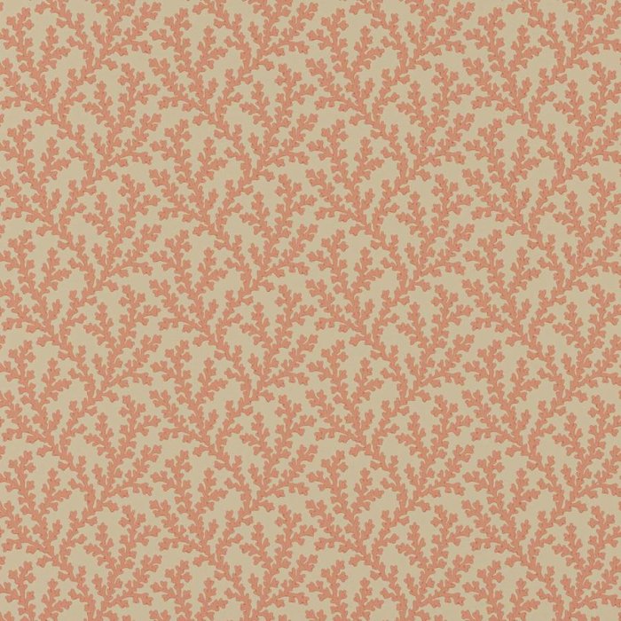 Sea Coral Tapete von Colefax and Fowler in Red
