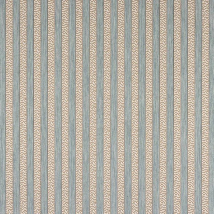 Tilney Stripe von Colefax and Fowler in Aqua/Beige