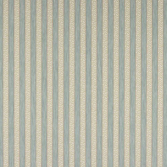 Tilney Stripe von Colefax and Fowler in Aqua/Leaf