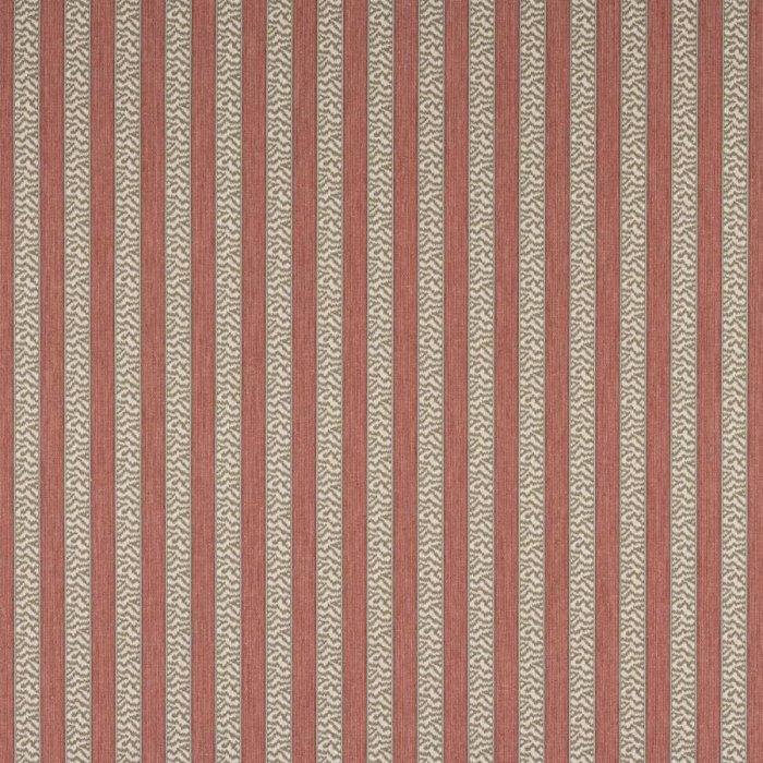 Tilney Stripe von Colefax and Fowler in Tomato/Olive