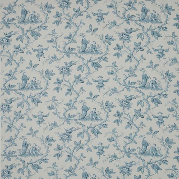 Toile Chinoise von Colefax and Fowler in Aqua