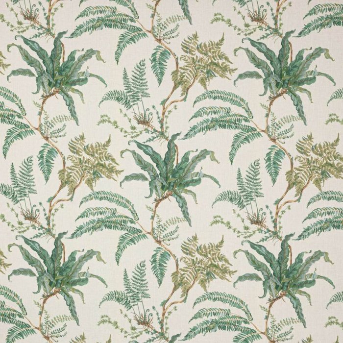 Woodfern Leaf Green – Stoff von Colefax and Fowler