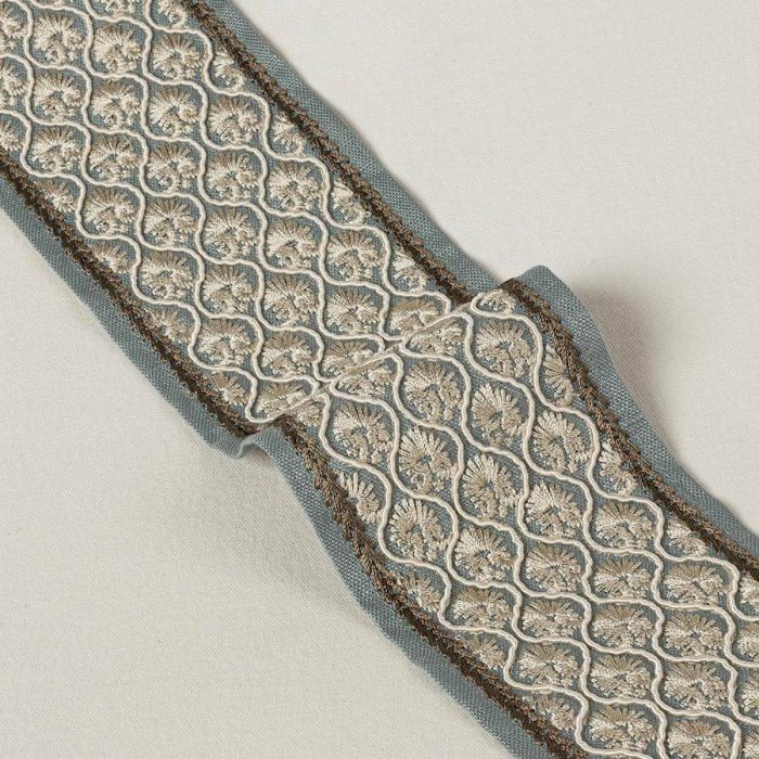 Andorra Braid Old Blue – Bestickte Borte von Colefax and Fowler