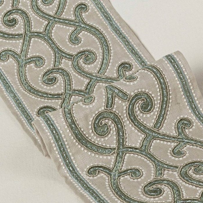 Aragon Braid Green – Breite Zierborte von Colefax and Fowler