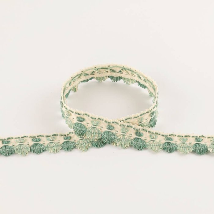 Arlington Archive Fan Edge Aqua – Fächerborte von Colefax and Fowler