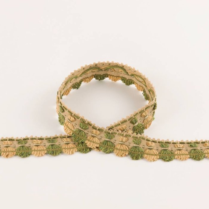 Arlington Archive Fan Edge Green – Fächerborte von Colefax and Fowler