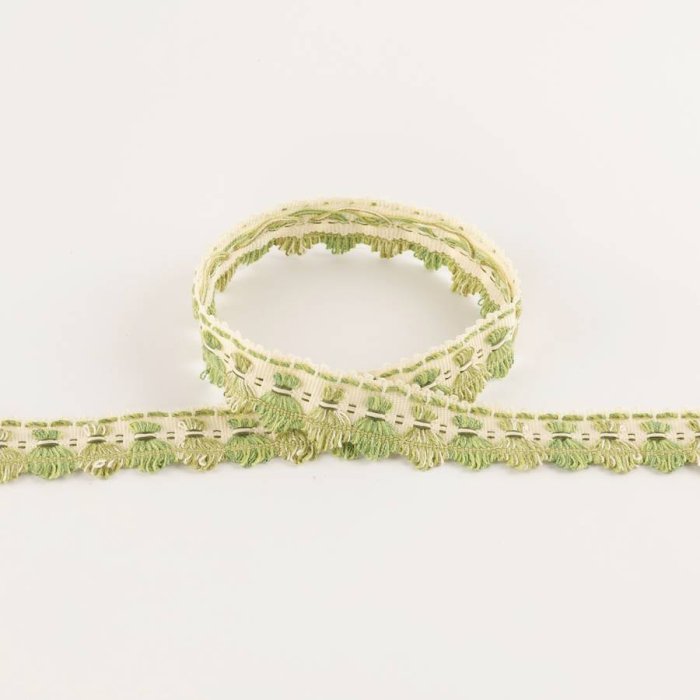 Arlington Archive Fan Edge Leaf Green – Fächerborte von Colefax and Fowler