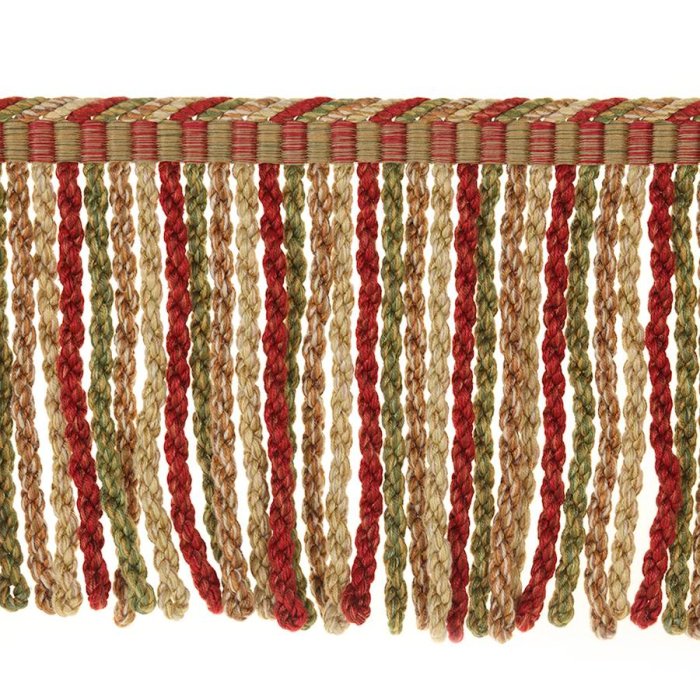 Arlington Bullion Fringe Tomato/Olive – Bullionfranse von Colefax and Fowler