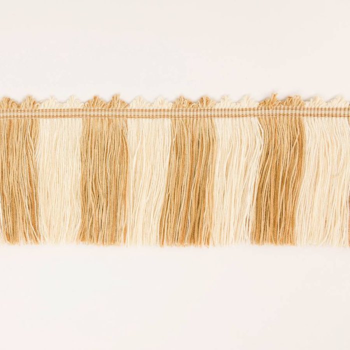 Arlington Cut Fringe Beige – Schnittfranse von Colefax and Fowler