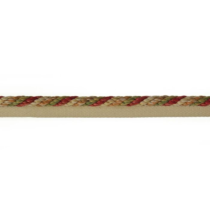 Arlington Rope Flanged Tomato/Olive – Kordel mit Flansch von Colefax and Fowler