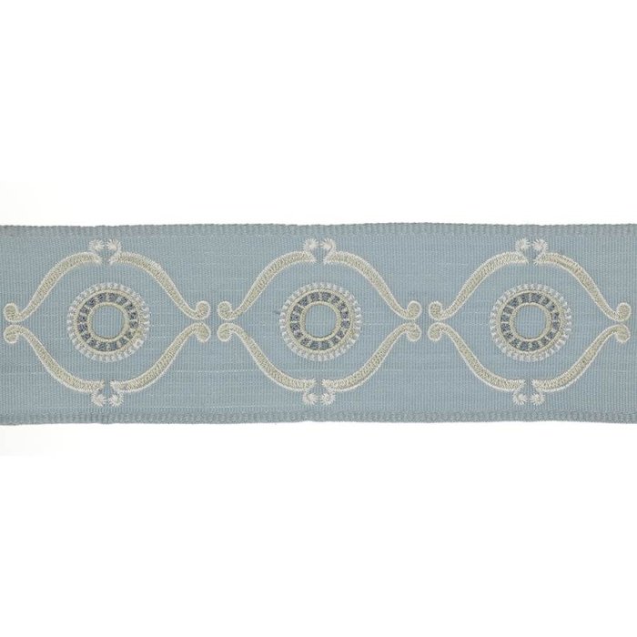 Delano Classic Braid Old Blue – Bestickte Borte von Colefax and Fowler