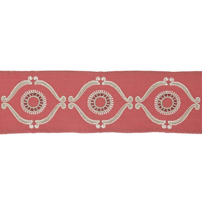 Delano Classic Braid Red – Bestickte Borte von Colefax and Fowler