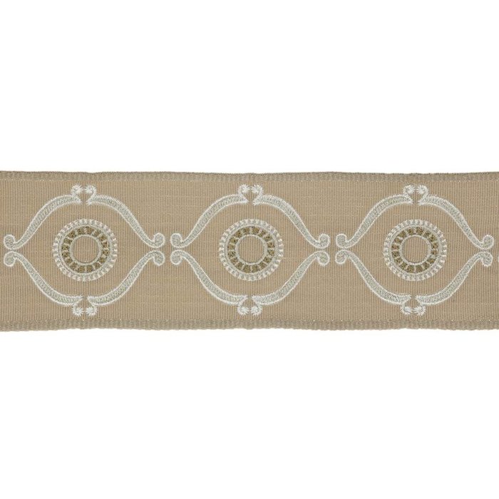 Delano Classic Braid Sand – Bestickte Borte von Colefax and Fowler