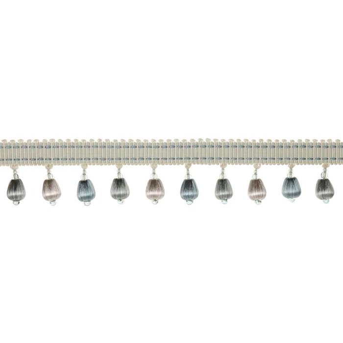 Delano Drop Fringe Aqua – Perlenfranse von Colefax and Fowler