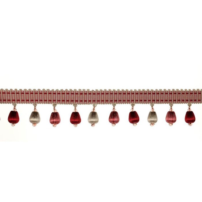 Delano Drop Fringe Red – Perlenfranse von Colefax and Fowler