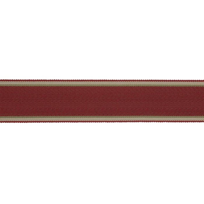Delano Herringbone Braid Red/Green – Fischgratborte von Colefax and Fowler