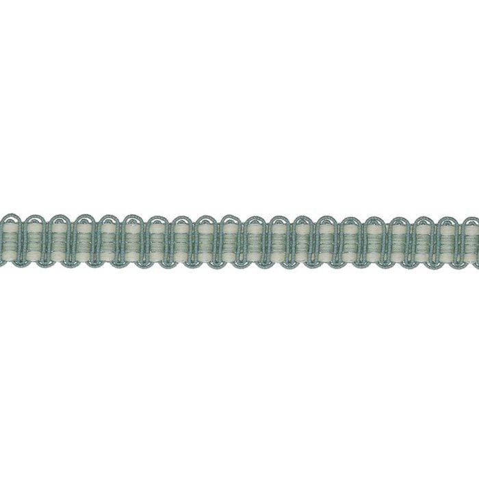 Delano Narrow Braid Aqua – Schmale Gimpe-Borte von Colefax and Fowler
