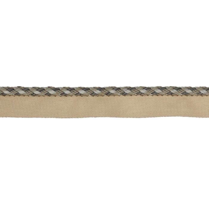 Delano Small Braided Rope Charcoal – Geflochtene Kordel mit Flansch von Colefax and Fowler