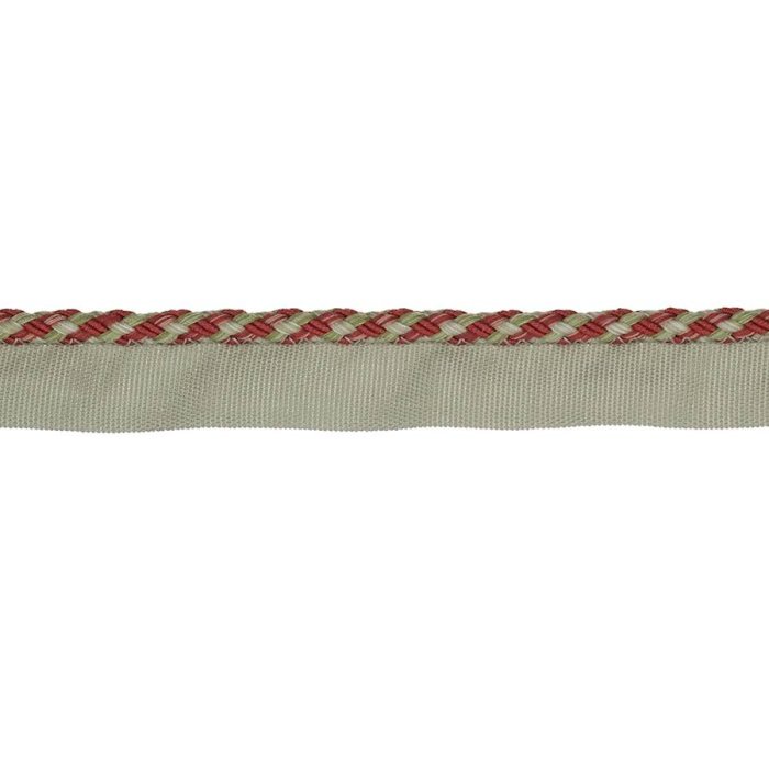 Delano Small Braided Rope Red/Green – Geflochtene Kordel mit Flansch von Colefax and Fowler