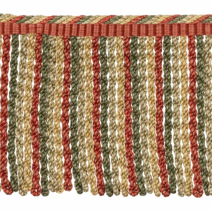 Lansdowne Bullion Fringe Tomato/Olive – Bullionfranse von Colefax and Fowler