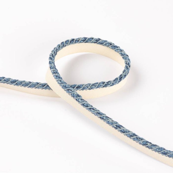 Lansdowne Narrow Rope Blue – Kordel mit Flansch von Colefax and Fowler
